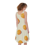 Egg Yolk Pattern Print Women's Sleeveless Dress