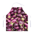 Eggplant Print Adjustable Apron