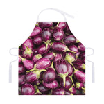 Eggplant Print Adjustable Apron