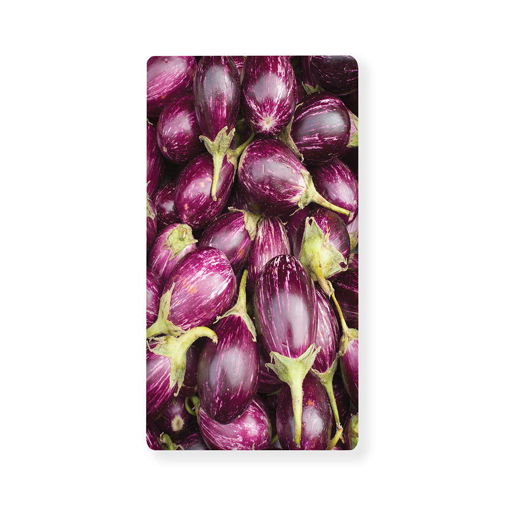 Eggplant Print Baby Crib Sheet