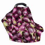 Eggplant Print Baby Seat Cover