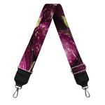 Eggplant Print Bag Strap