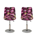 Eggplant Print Bar Stool Covers