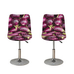 Eggplant Print Bar Stool Covers