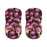Eggplant Print Bar Stool Covers
