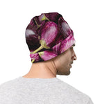 Eggplant Print Beanie