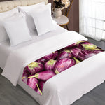 Eggplant Print Bed Runner