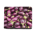 Eggplant Print Bifold Wallet