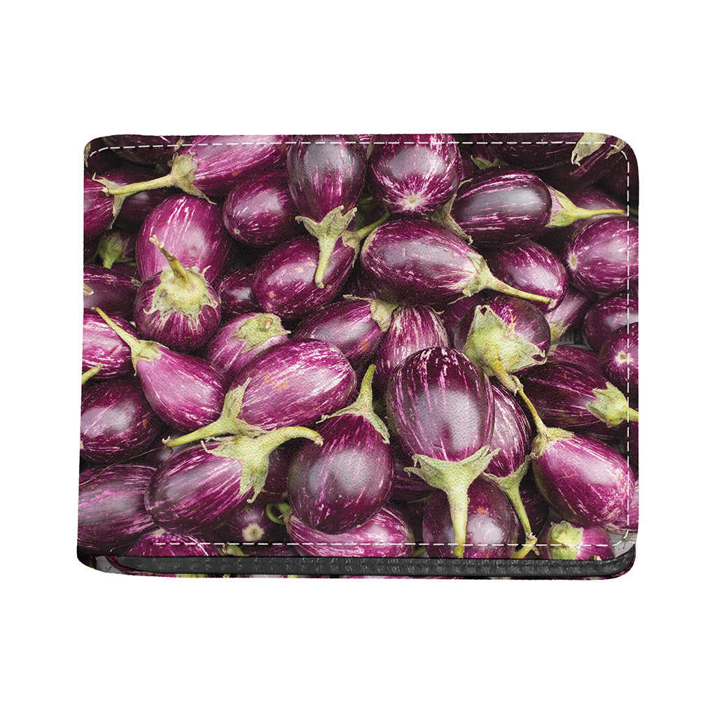 Eggplant Print Bifold Wallet