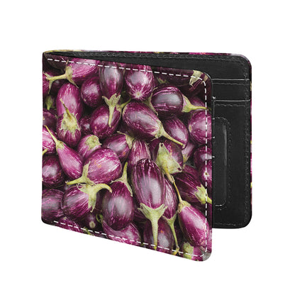 Eggplant Print Bifold Wallet
