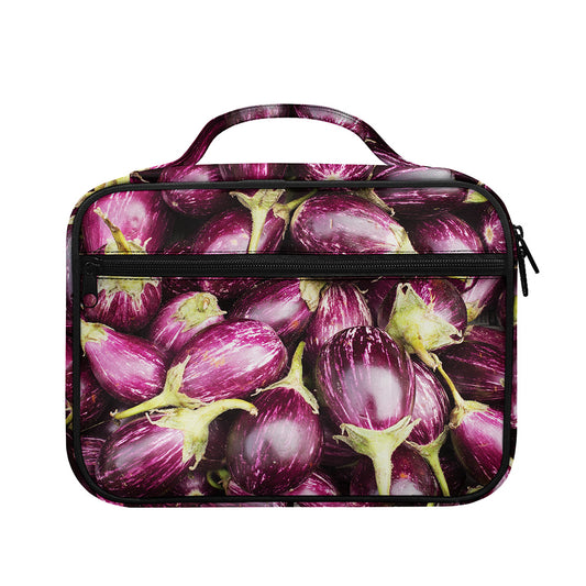 Eggplant Print Briefcase Bible Bag