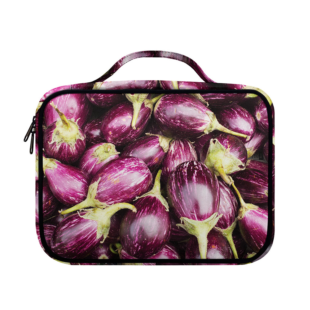 Eggplant Print Briefcase Bible Bag