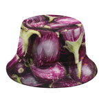 Eggplant Print Bucket Hat