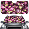 Eggplant Print Car Windshield Sun Shade