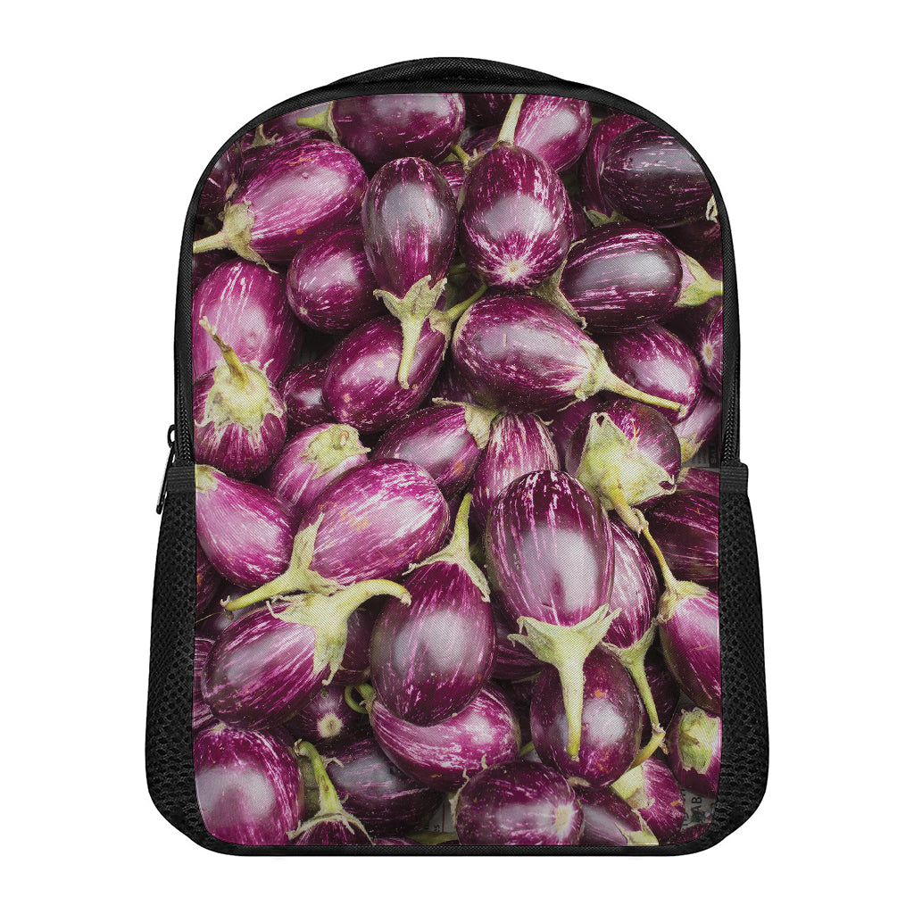 Eggplant Print Casual Backpack