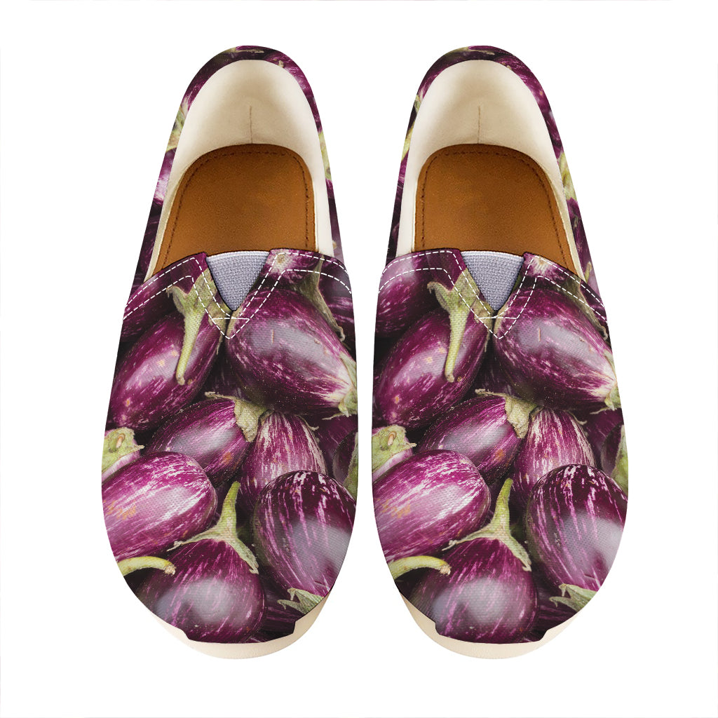 Eggplant Print Casual Shoes