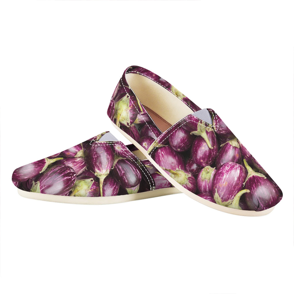 Eggplant Print Casual Shoes