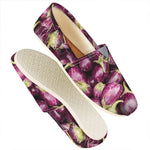 Eggplant Print Casual Shoes