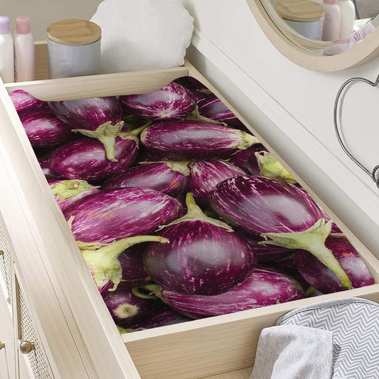Eggplant Print Changing Pad Cover