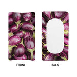 Eggplant Print Changing Pad Cover