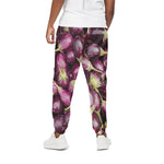 Eggplant Print Cotton Pants