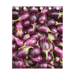 Eggplant Print Curtain