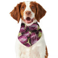 Eggplant Print Dog Bandana