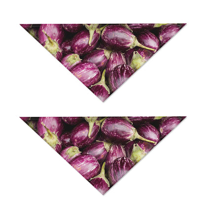 Eggplant Print Dog Bandana