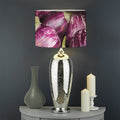 Eggplant Print Drum Lamp Shade