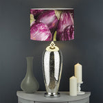 Eggplant Print Drum Lamp Shade