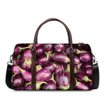 Eggplant Print Duffle Bag
