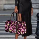 Eggplant Print Duffle Bag