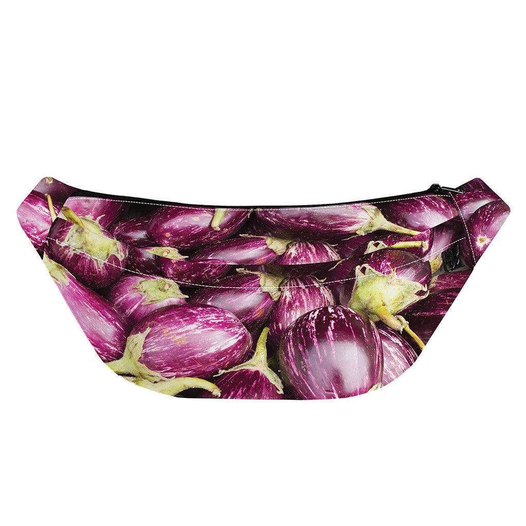 Eggplant Print Fanny Pack