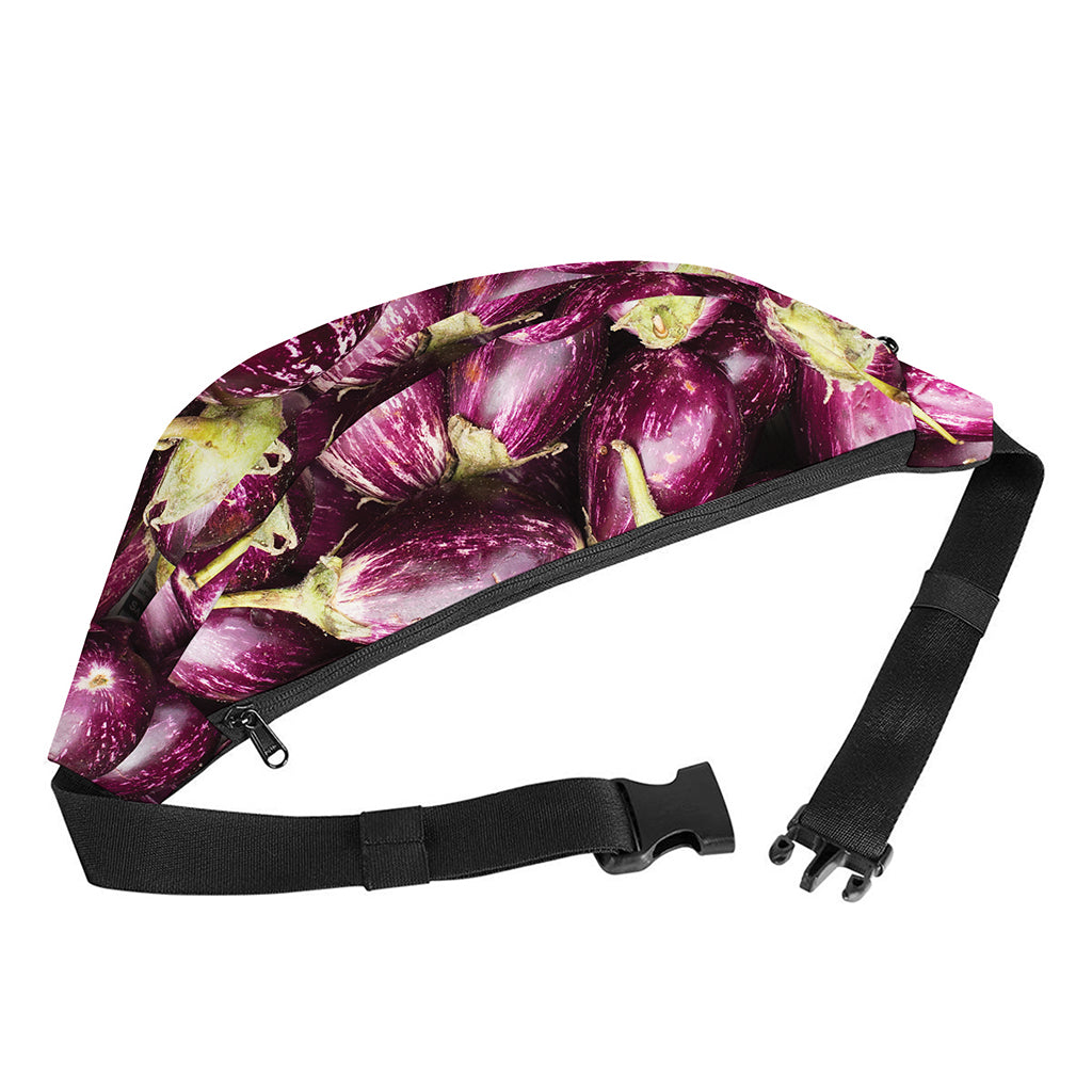 Eggplant Print Fanny Pack
