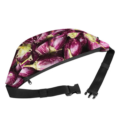 Eggplant Print Fanny Pack