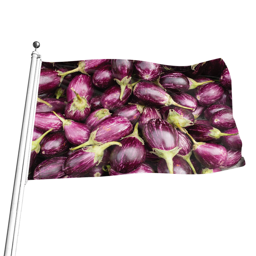 Eggplant Print Flag