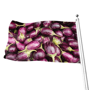 Eggplant Print Flag