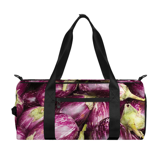 Eggplant Print Gym Bag