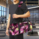 Eggplant Print Gym Bag