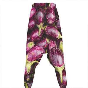 Eggplant Print Hammer Pants