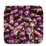 Eggplant Print Hand Towel