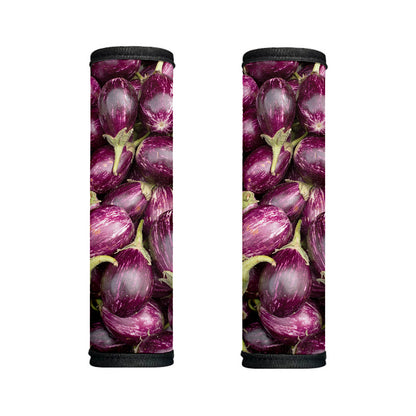 Eggplant Print Handle Covers