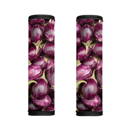 Eggplant Print Handle Covers