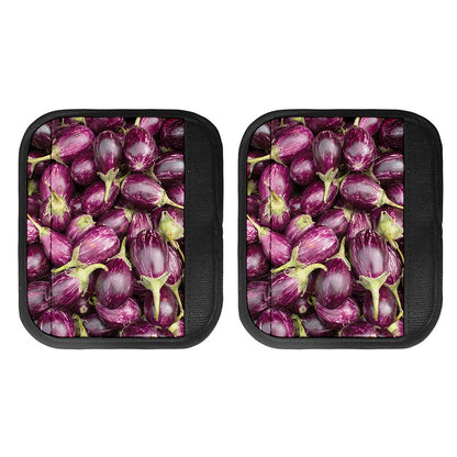Eggplant Print Handle Covers