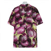 Eggplant Print Hawaiian Shirt