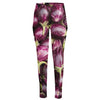 Eggplant Print High-Waisted Pocket Leggings