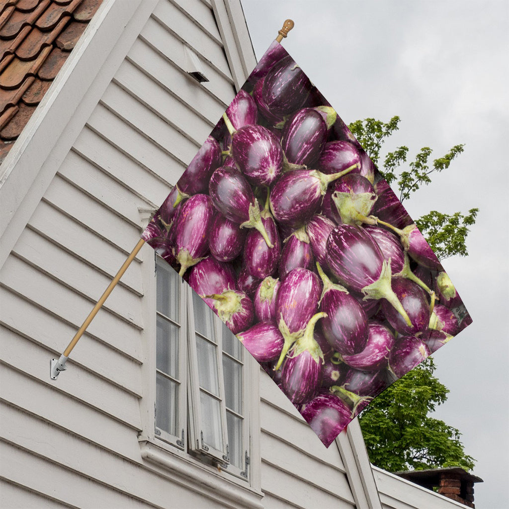 Eggplant Print House Flag