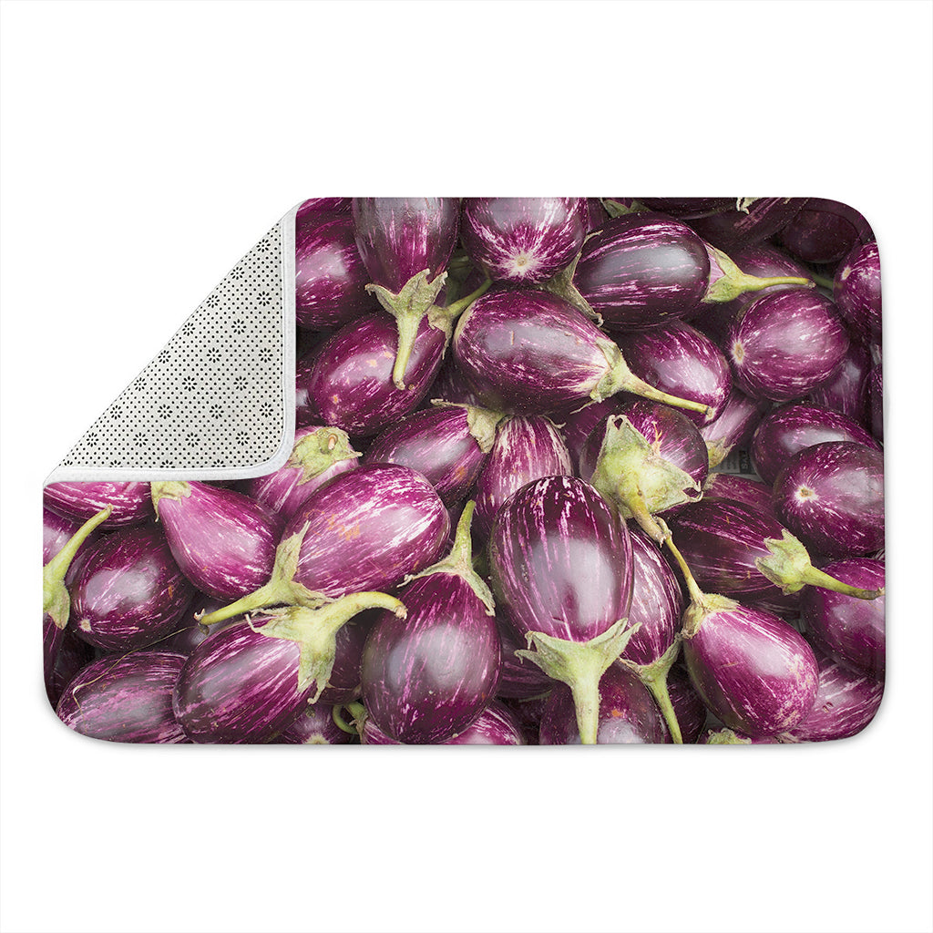 Eggplant Print Indoor Door Mat