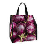 Eggplant Print Insulated Lunch Tote