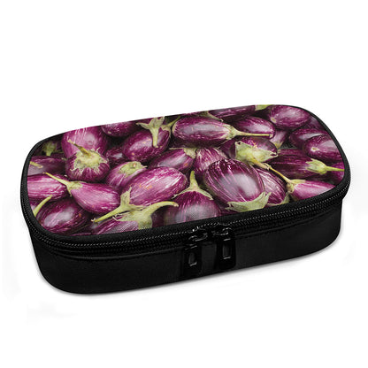 Eggplant Print Insulin Cooler Travel Case